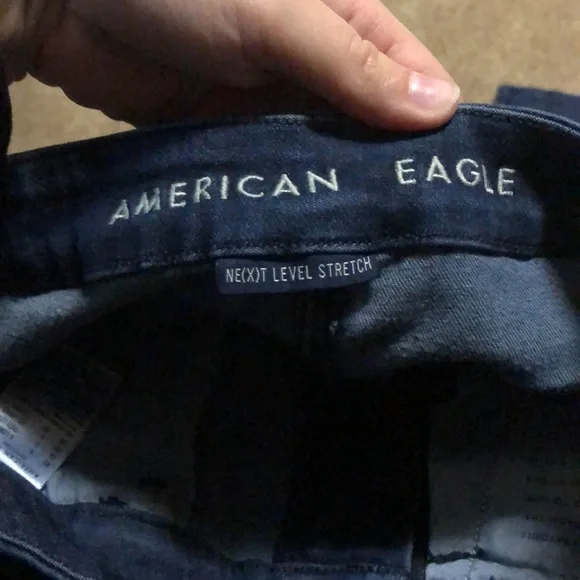 AMERICAN EAGLE curvy highest rise dark wash skinny jeans V26 - Picture 5 of 8